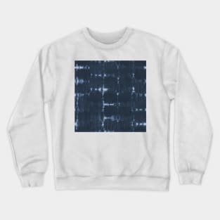 Soft texture of Shibori squares - navy blue Crewneck Sweatshirt